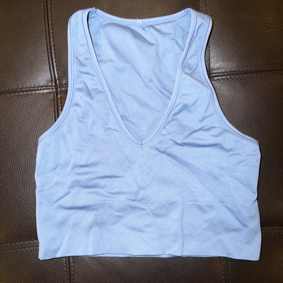 Athleta Aurora Crop Rib Tank Medium - Picture 2 of 3